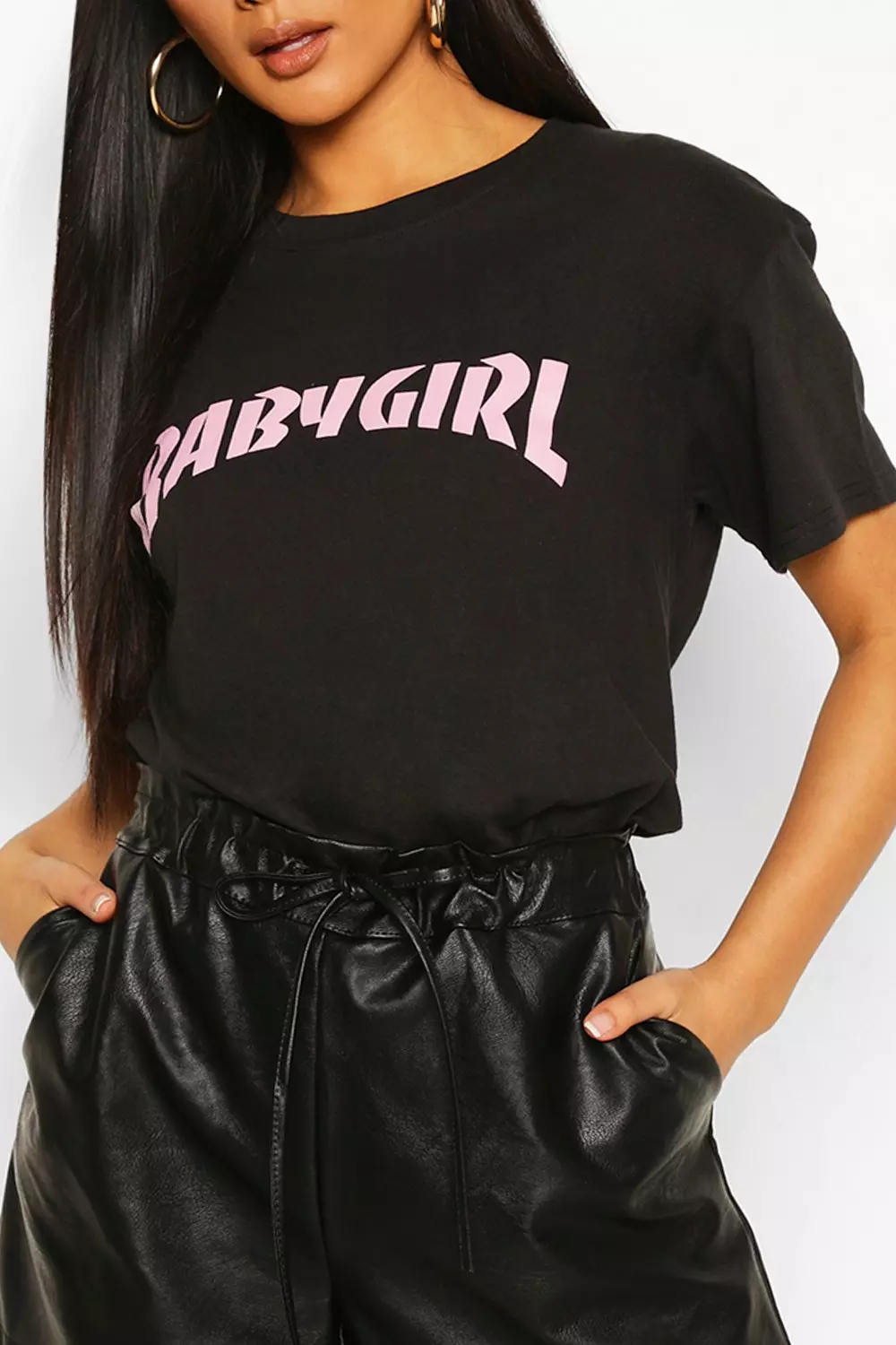 Baby girl shop slogan t shirt