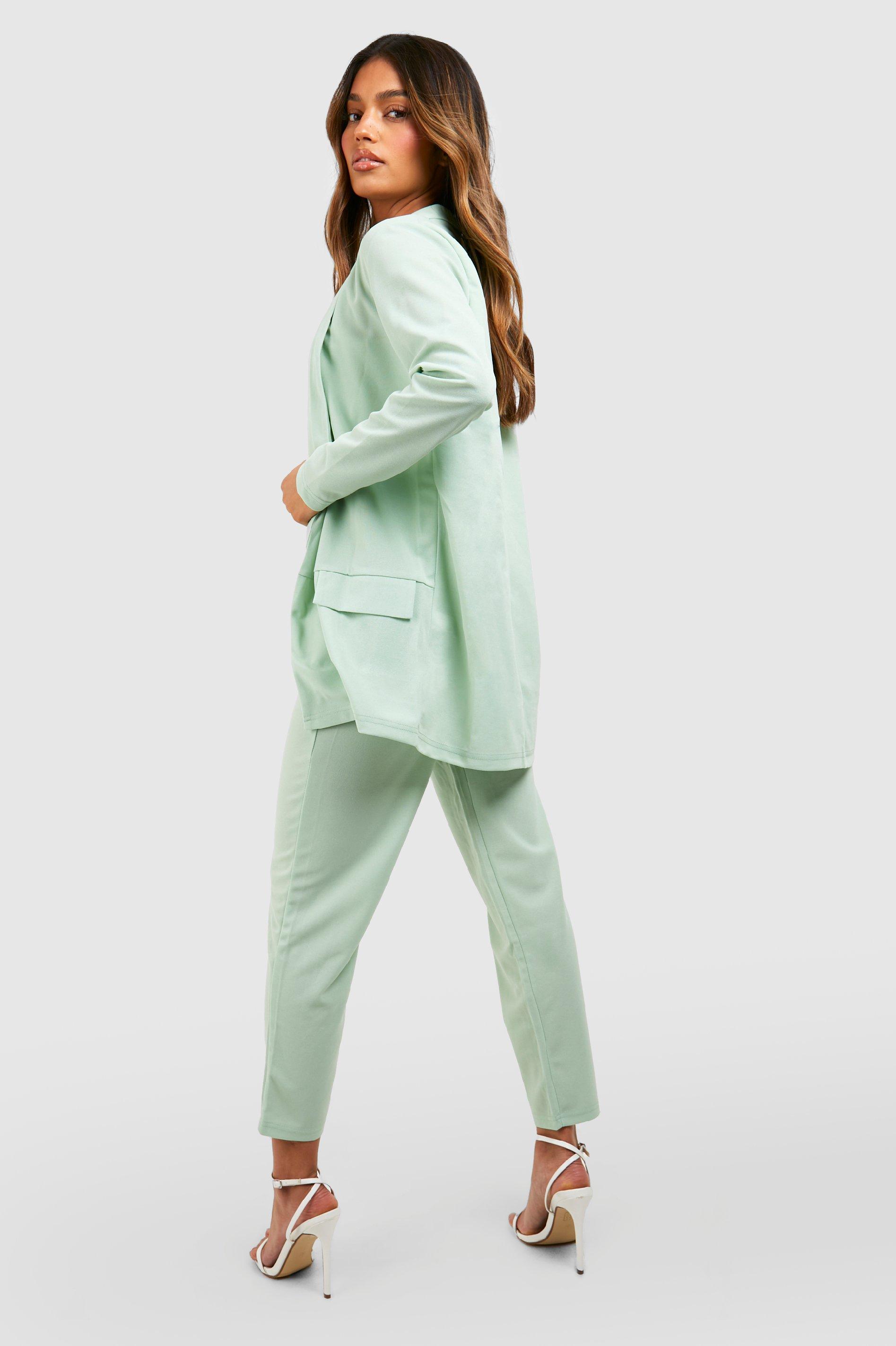 Mint green suit clearance womens