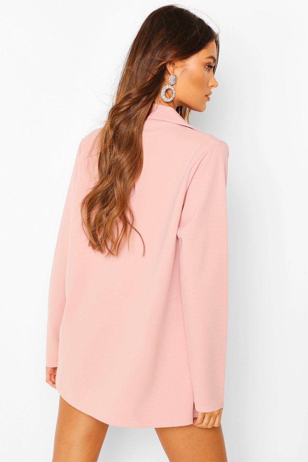 Boohoo pink blazer shop
