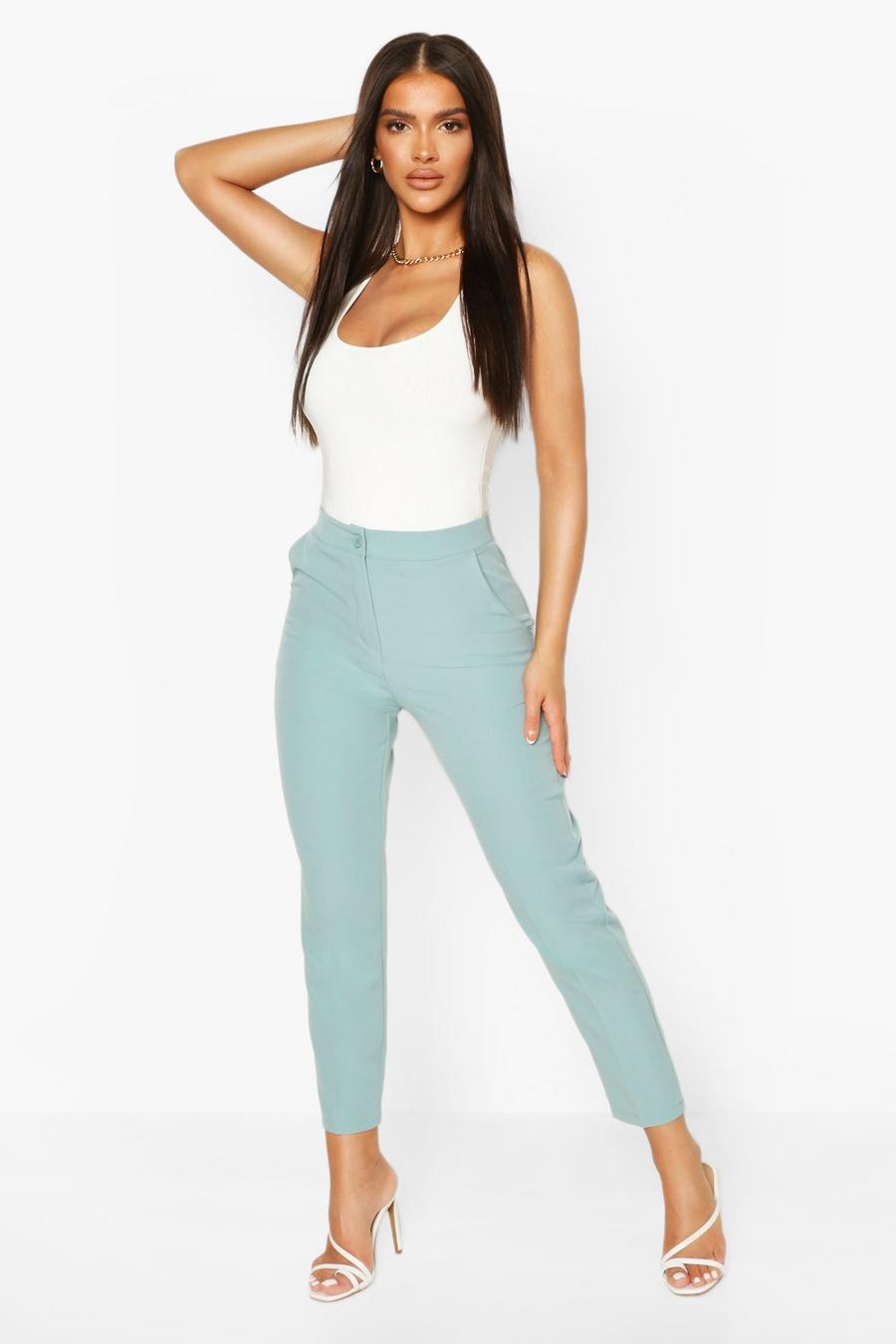 Turquoise Dress Pants image number 1