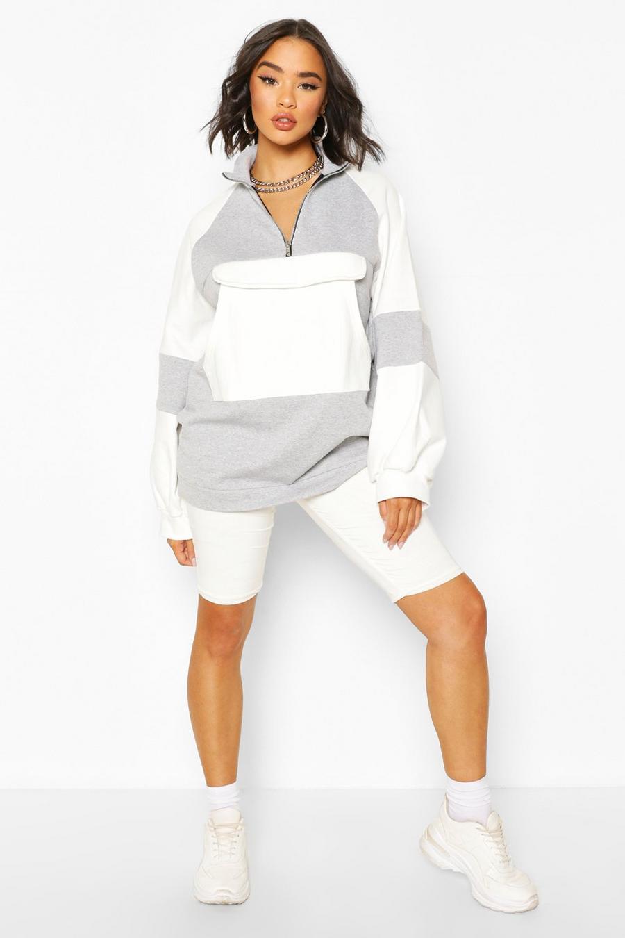 Sweat coupe oversize extreme colorblock image number 1