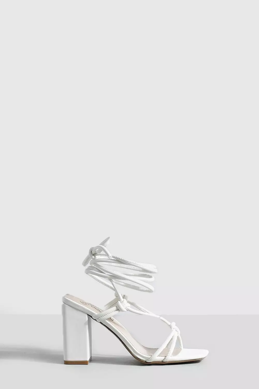 Boohoo hotsell white heels