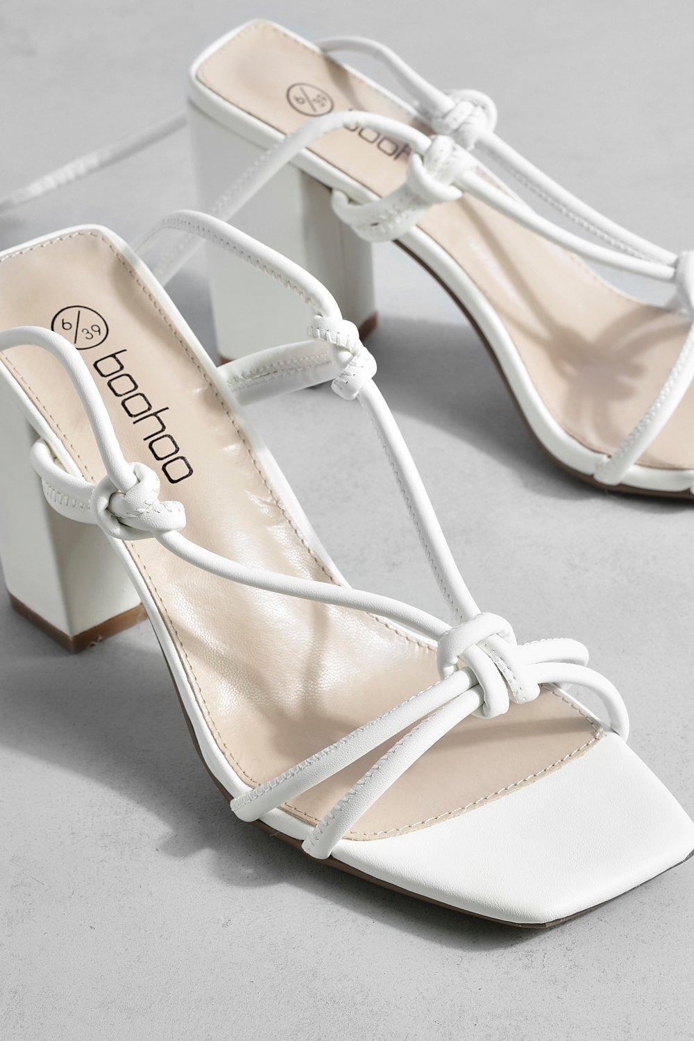 White 2024 buckle heels