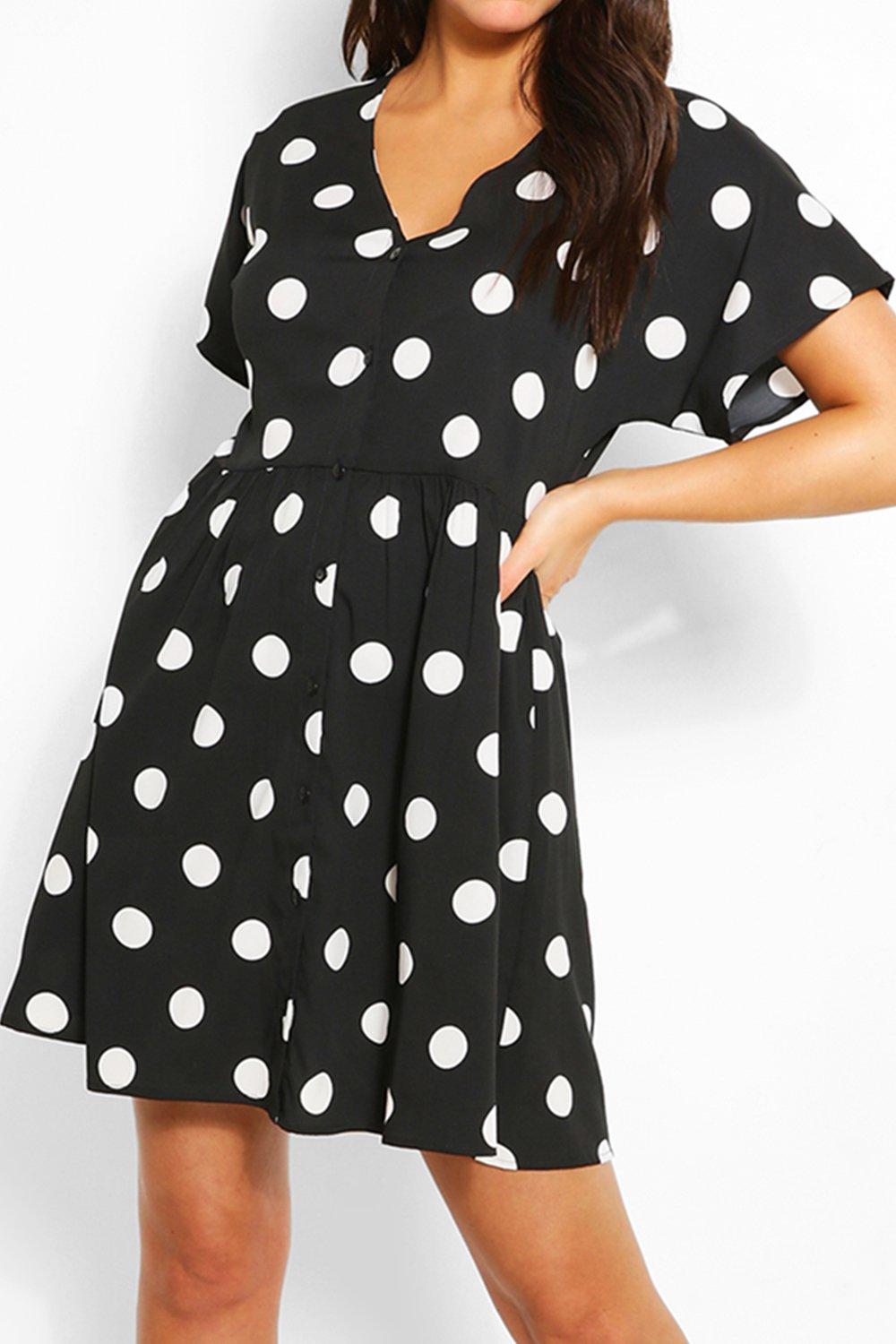 Robe a gros pois top