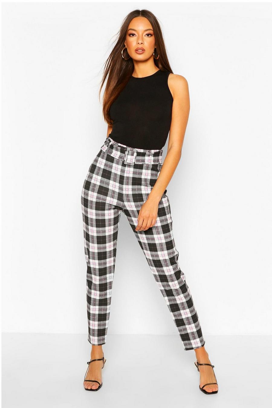 Checked Belted Skinny Trouser image number 1