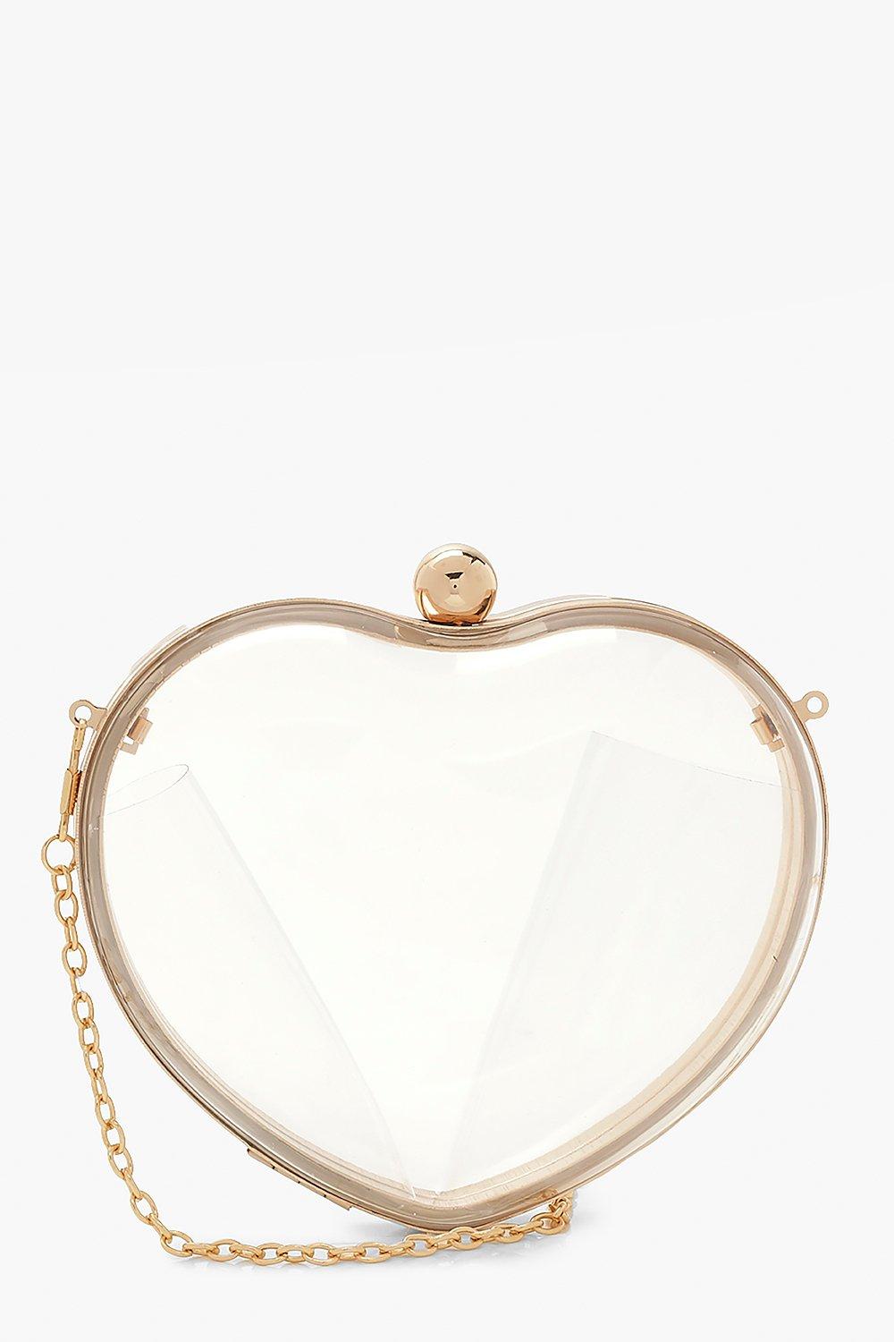 clear heart bag