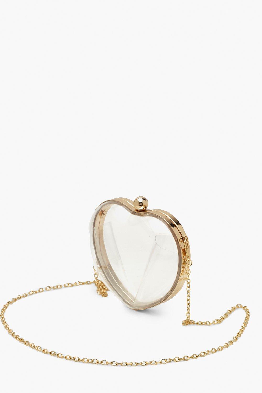 clear heart bag