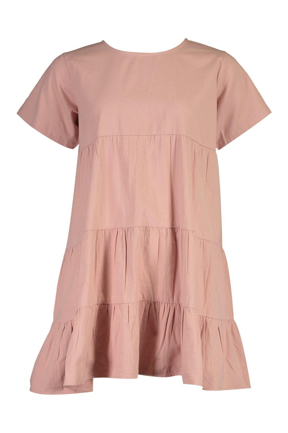 boohoo dusty pink dress