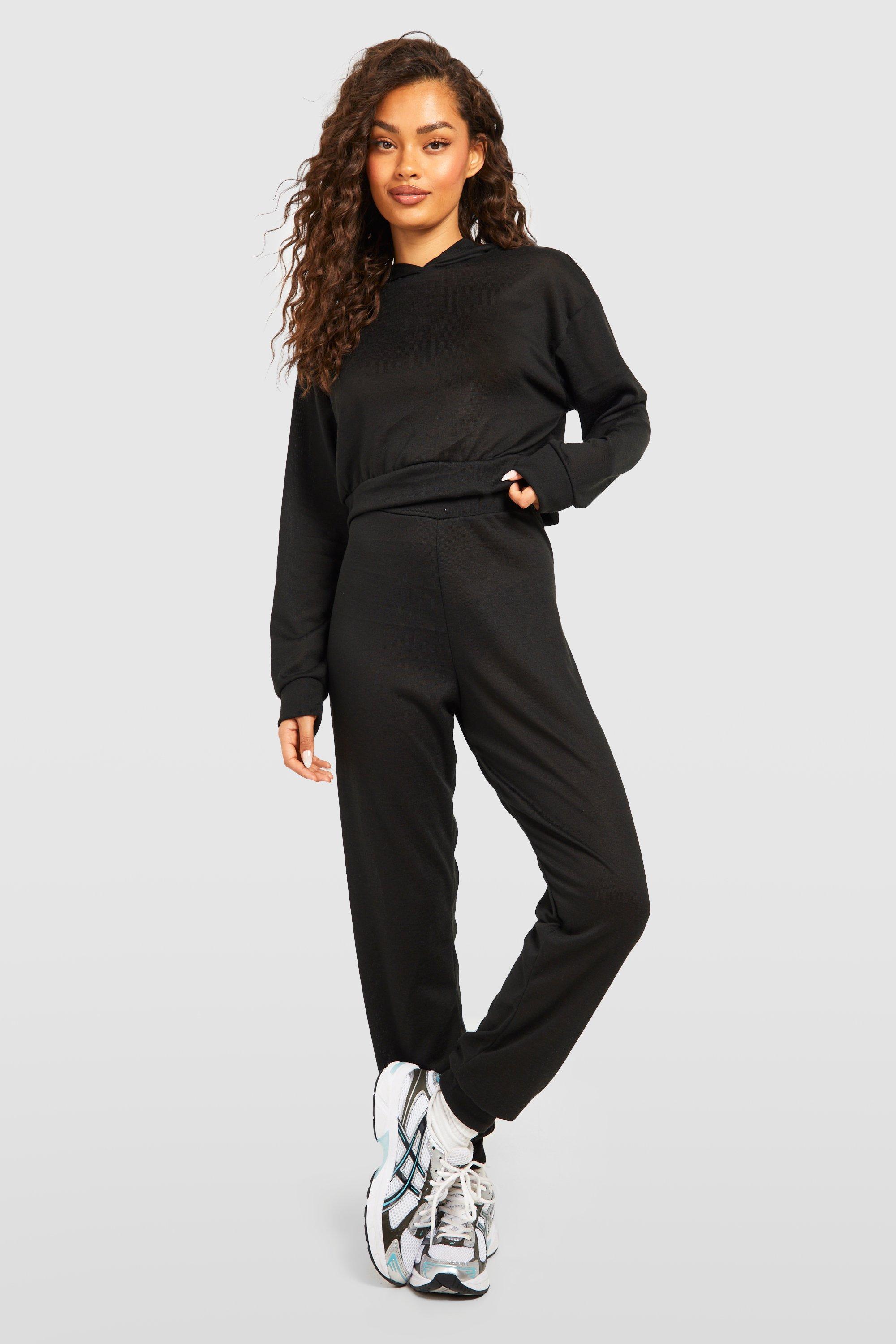 Co-ord Set (Black) Sweatshirt & Joggers for Women – FELLICIA