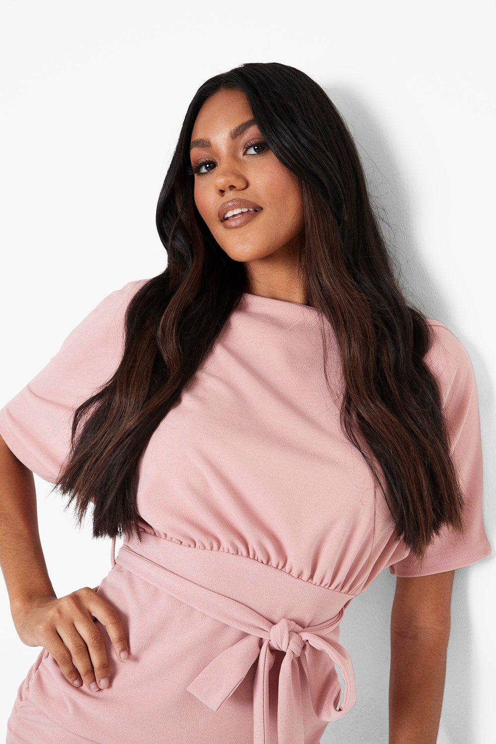 Blush dress clearance boohoo