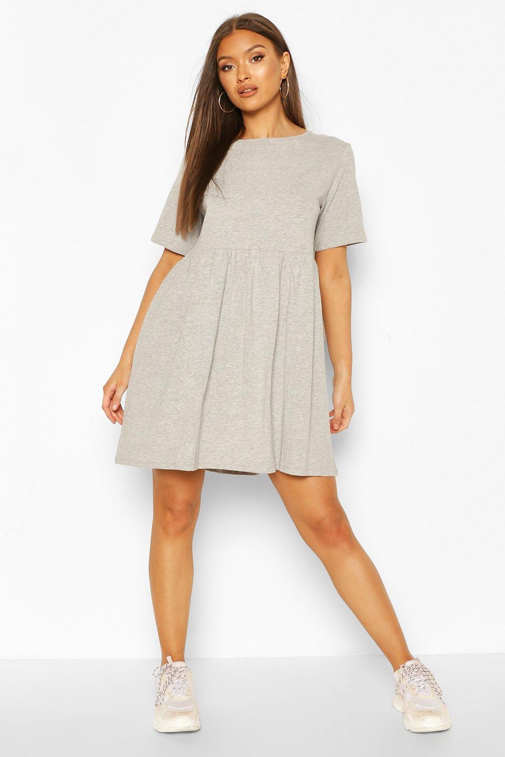 grey oversized t shirt dress