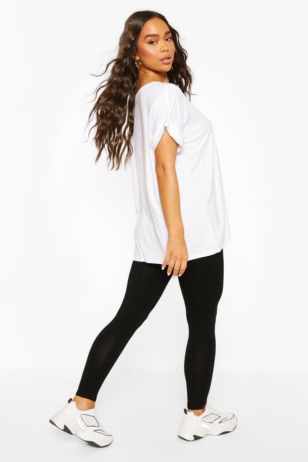 oversized tee and leggings