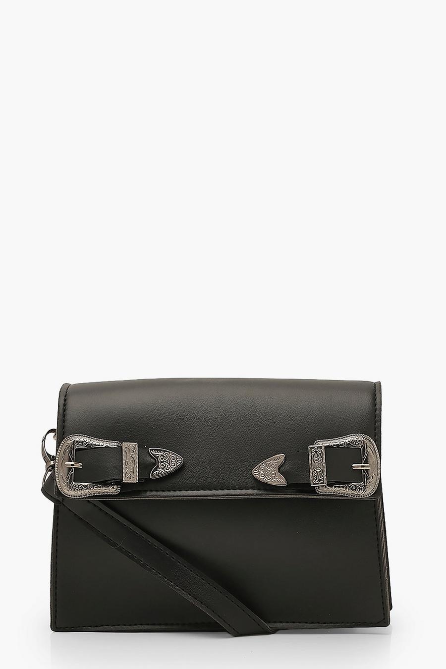 Western Buckle Detail Bag & Chain image number 1