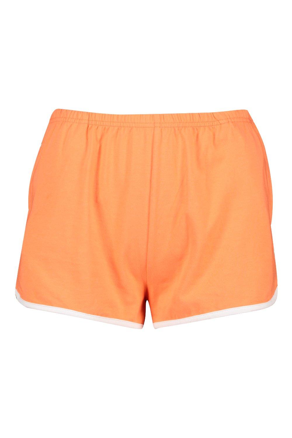 Orange athletic shorts womens sale