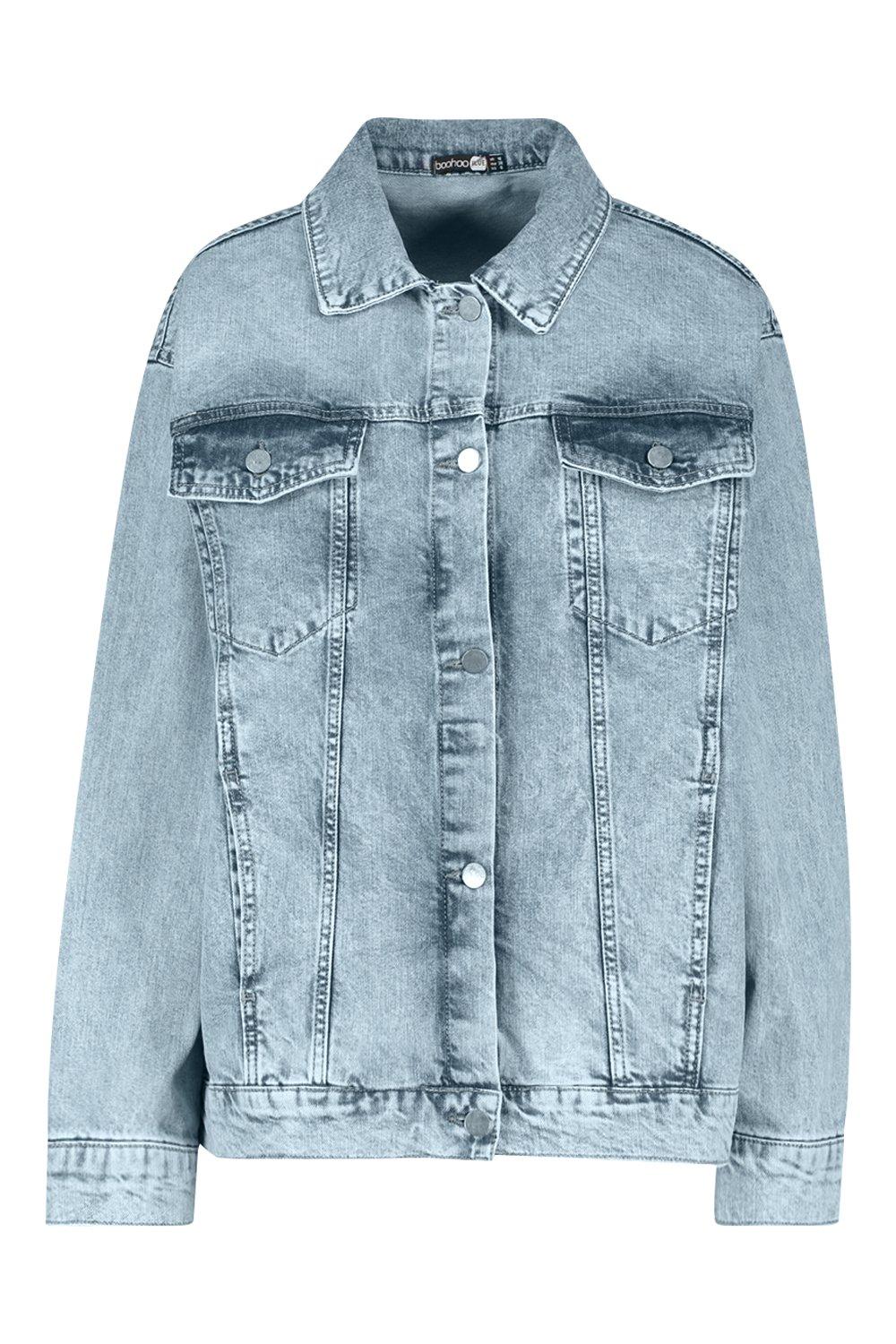 boohoo oversized denim jacket