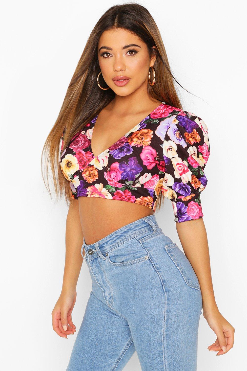 boohoo puff sleeve