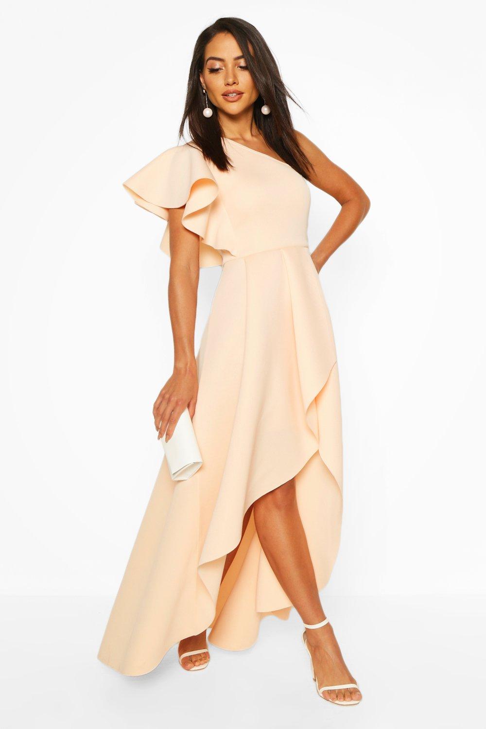 boohoo one sleeve dress