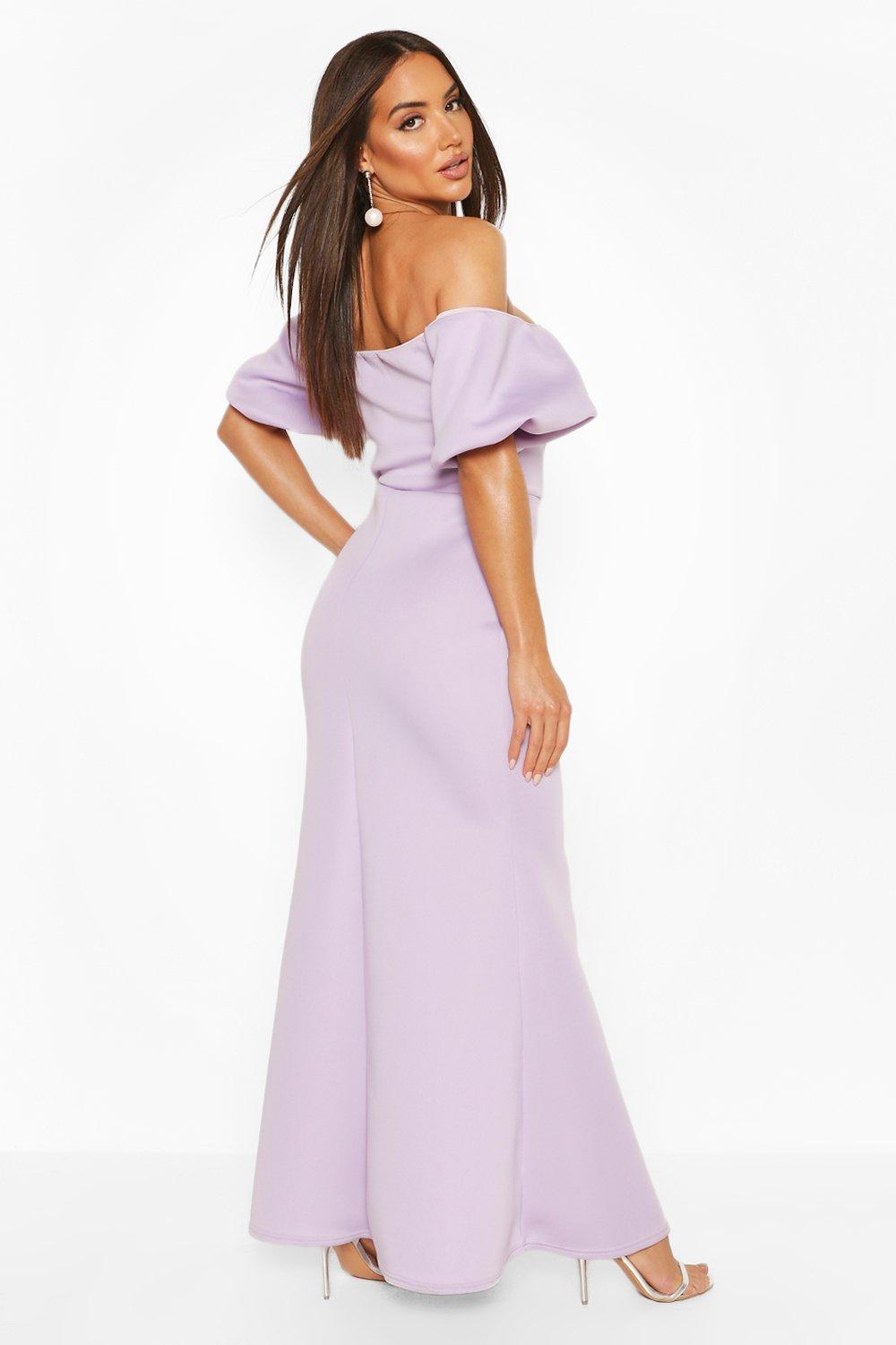 puffball maxi dress