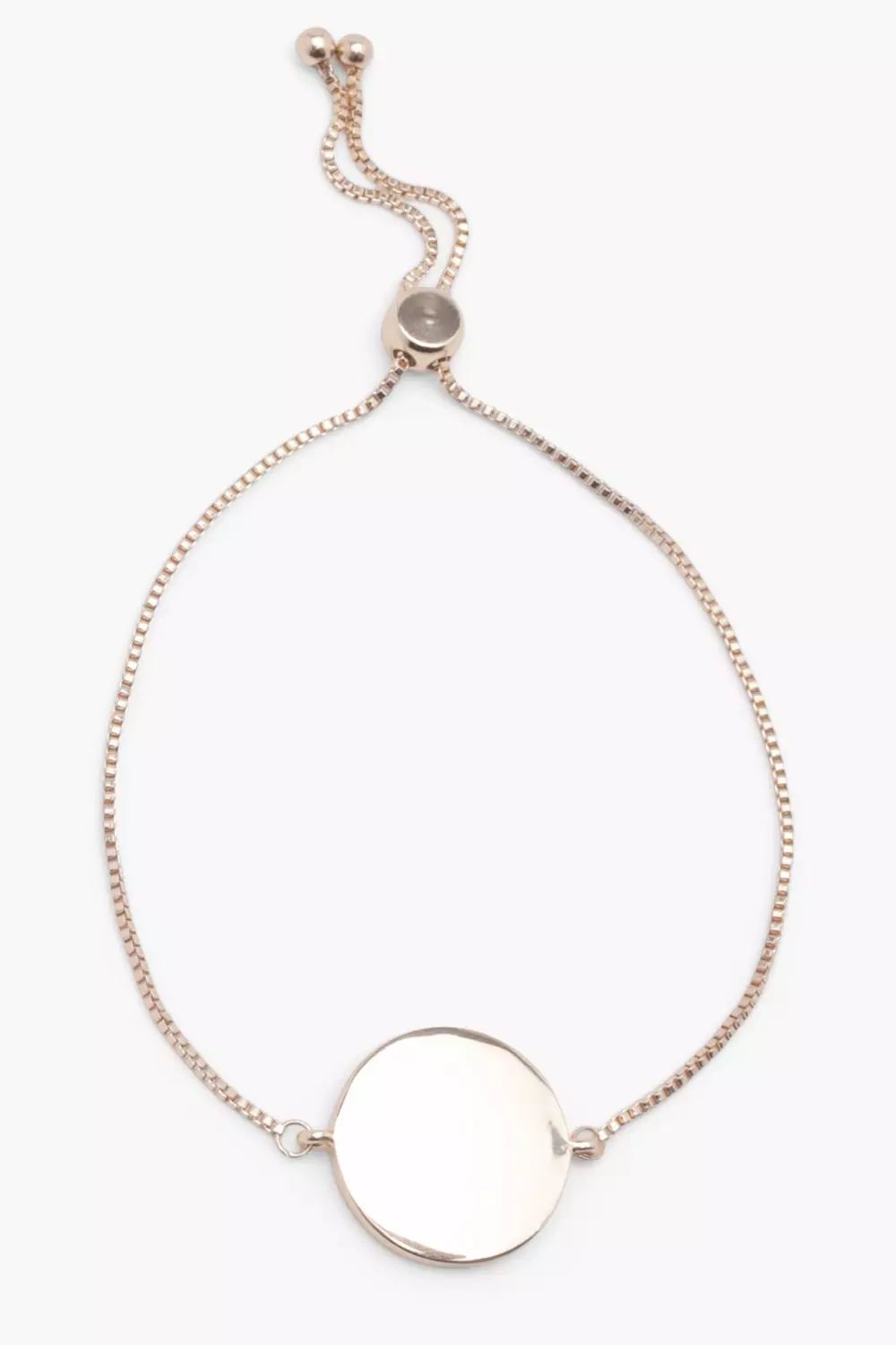 Gold Sliding Clasp Coin Bracelet alternative image