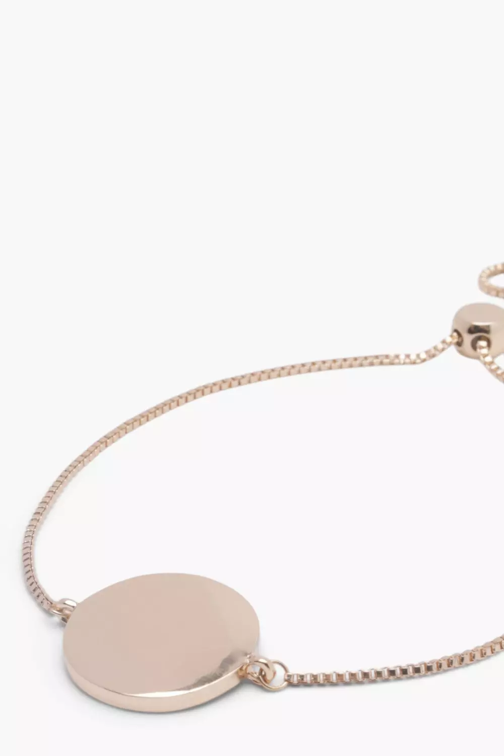 Gold Sliding Clasp Coin Bracelet alternative image