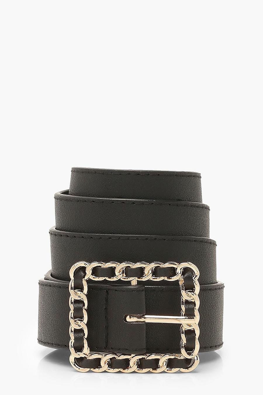 Square Woven Buckle Belt image number 1