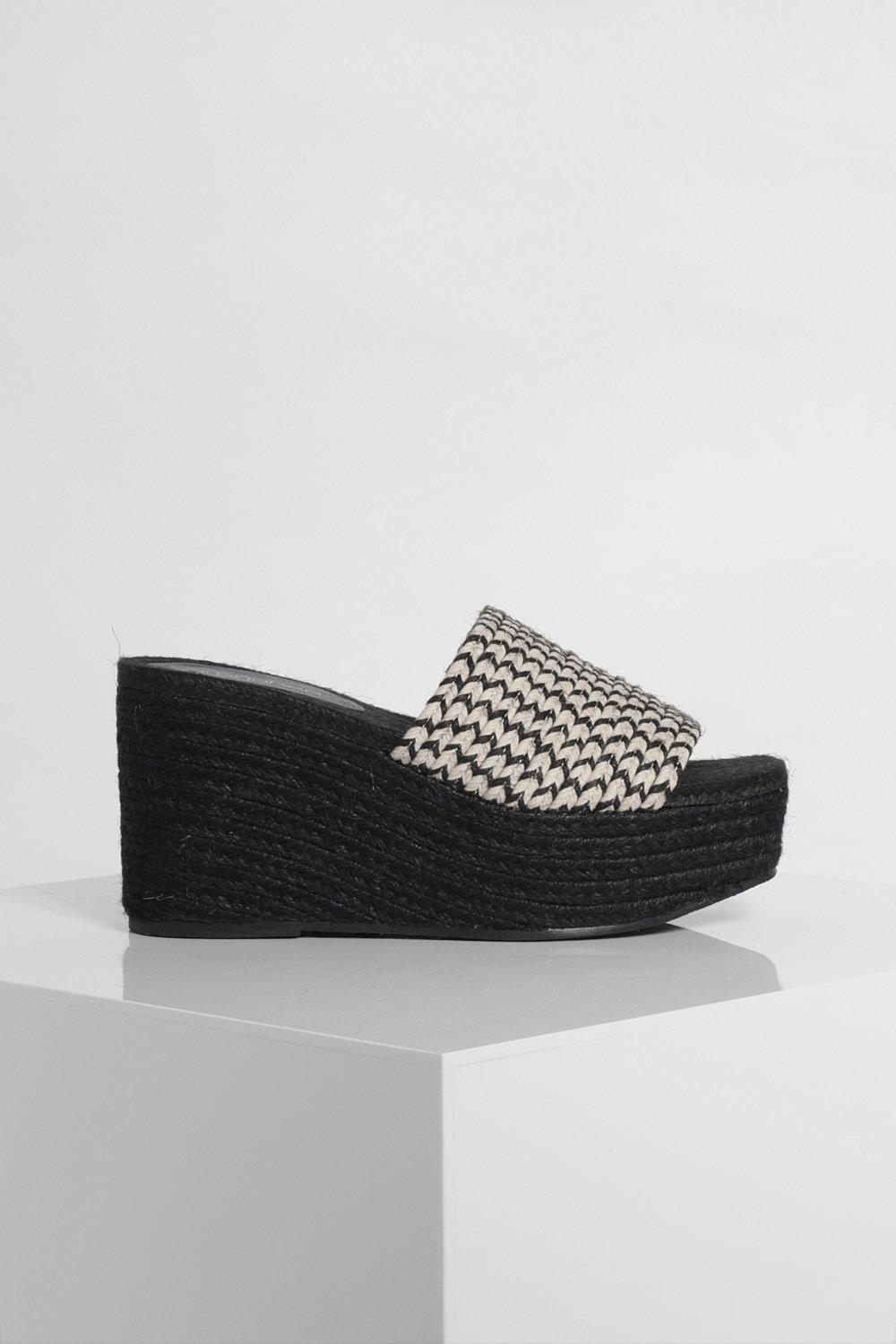 black espadrille flatform