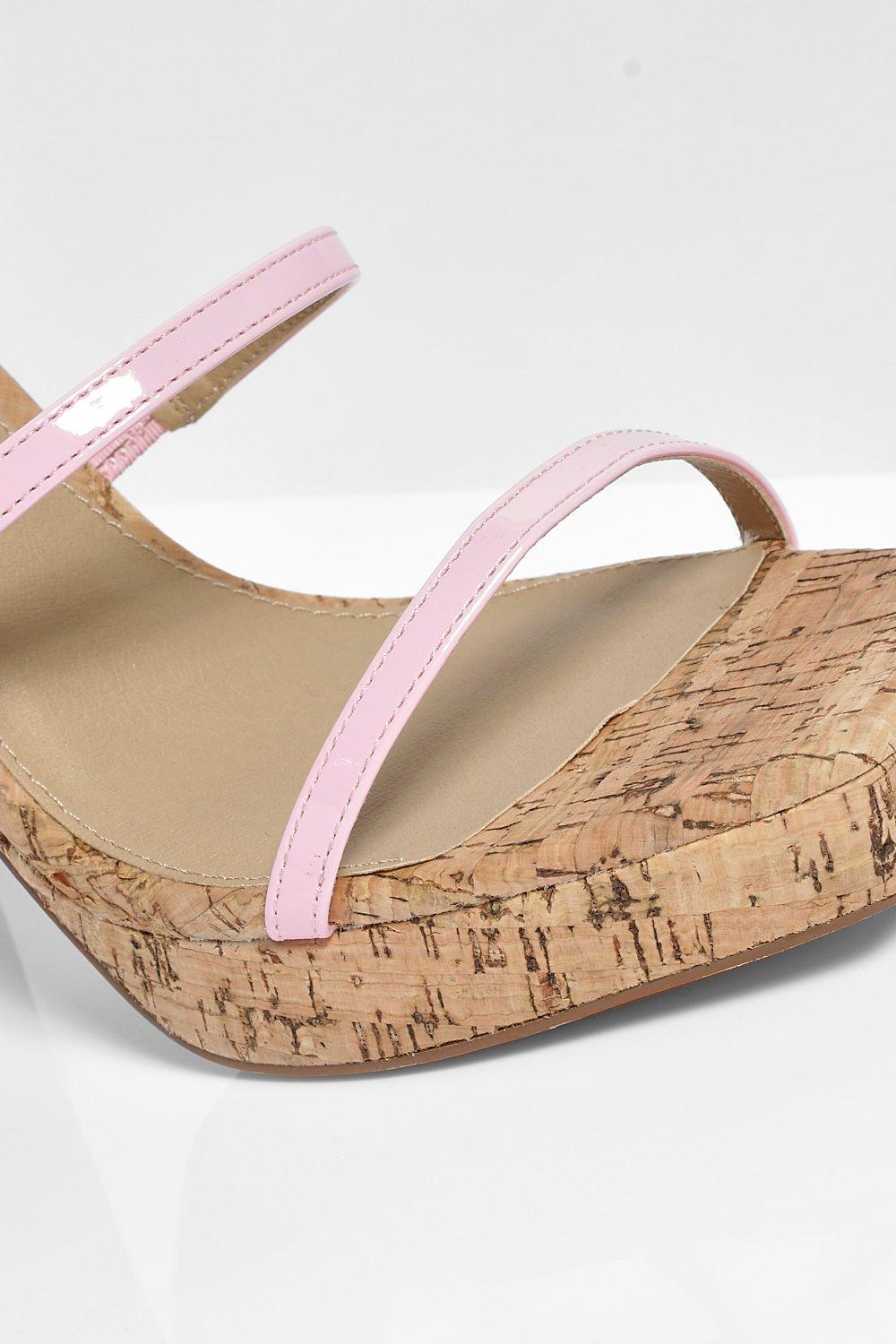 Sandalias altas de online corcho