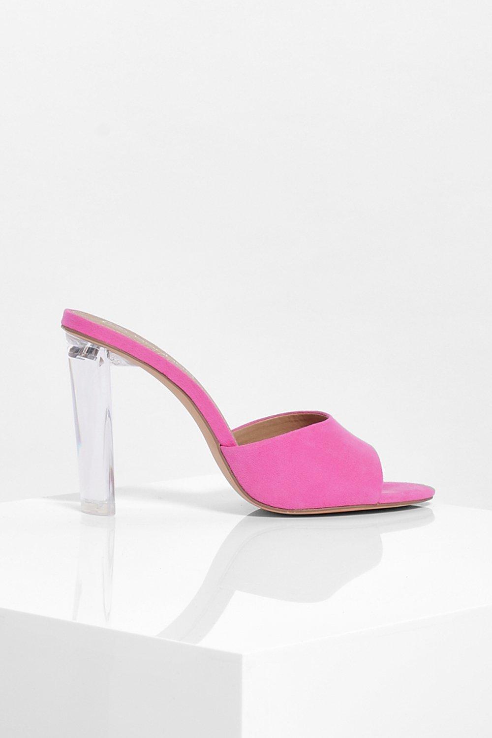 boohoo pink heels