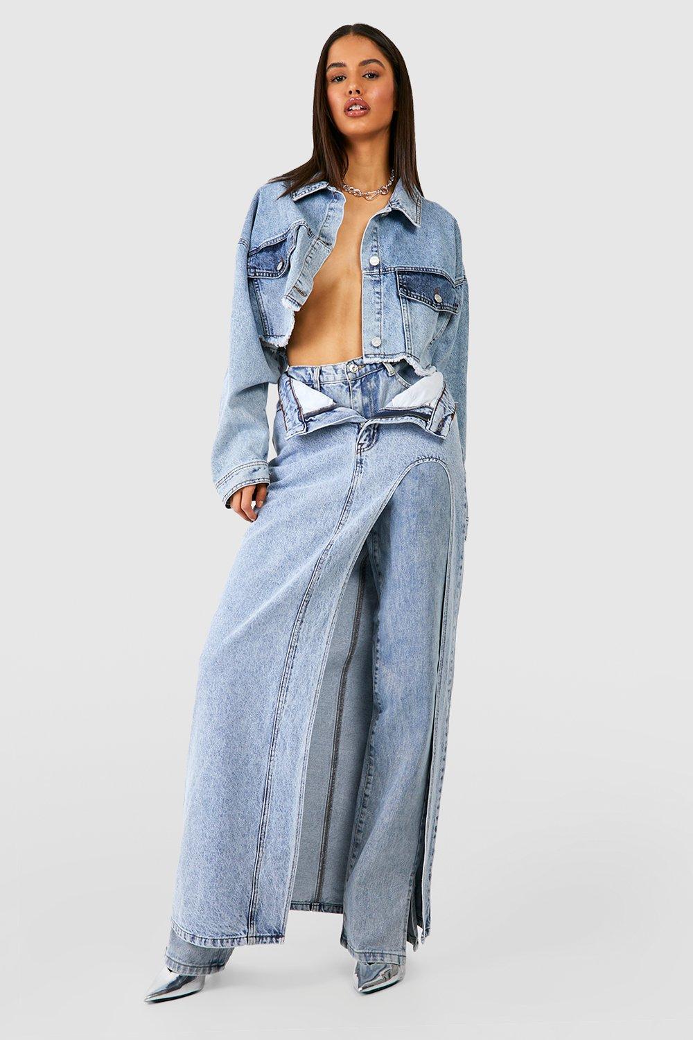 high waist straight leg jean