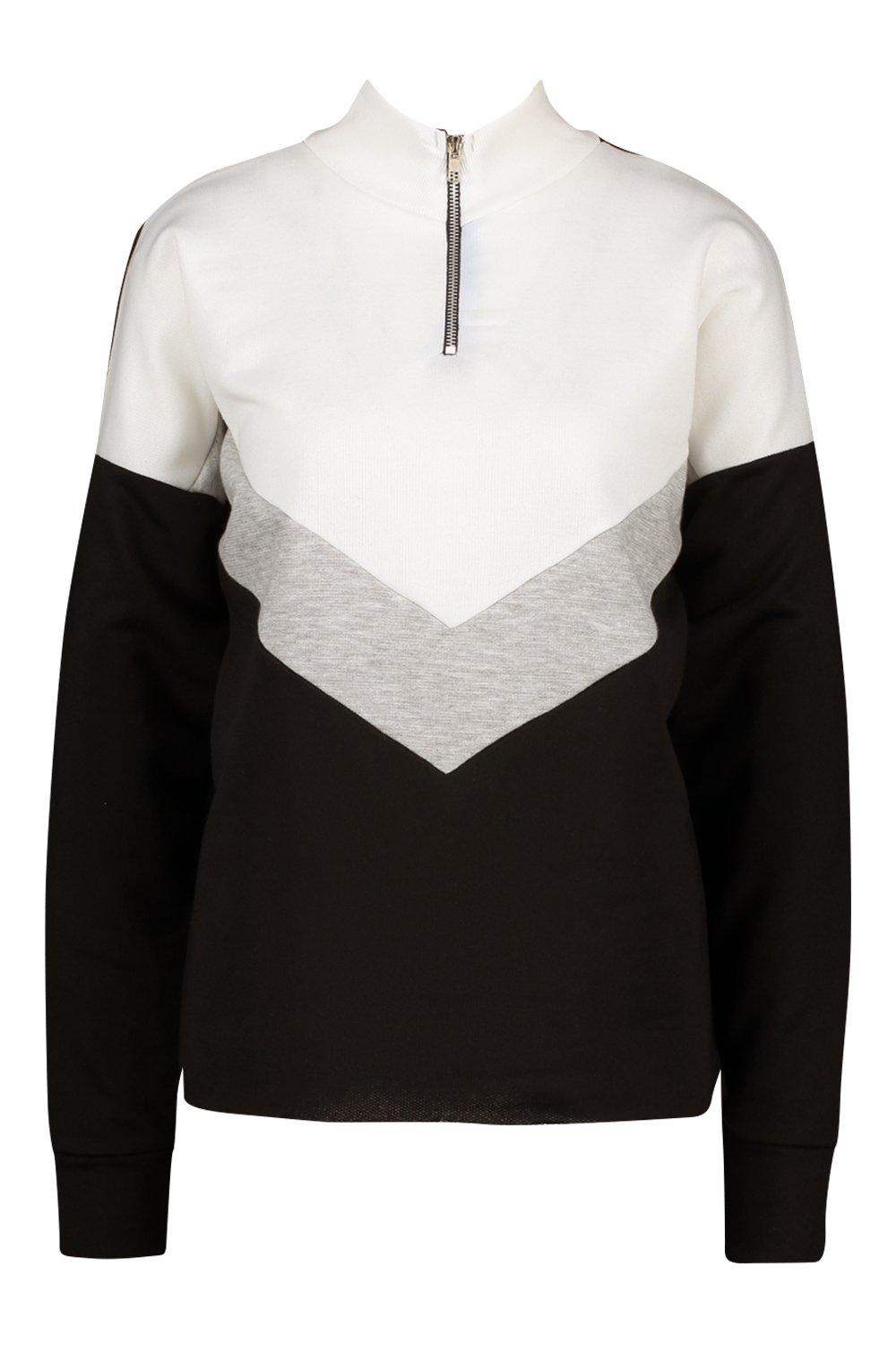 black high neck sweatshirt