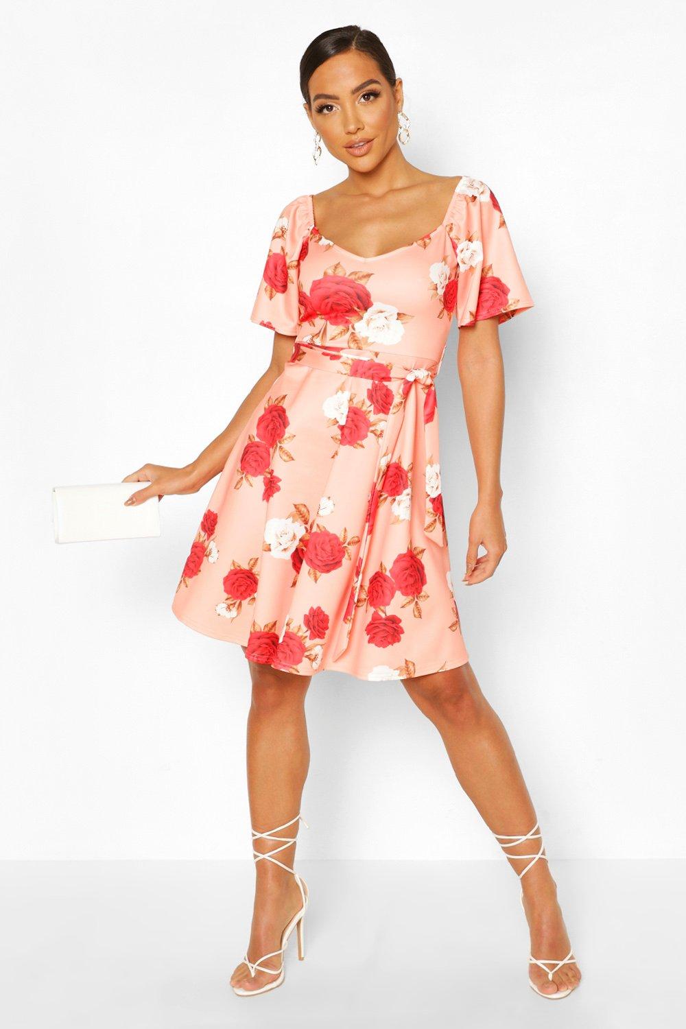 boohoo flower dress