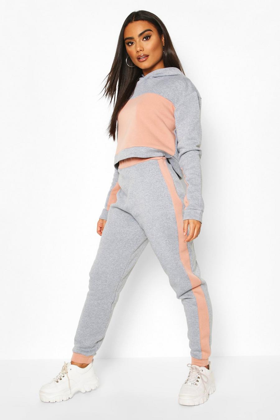 Colour Block Panel Joggers image number 1