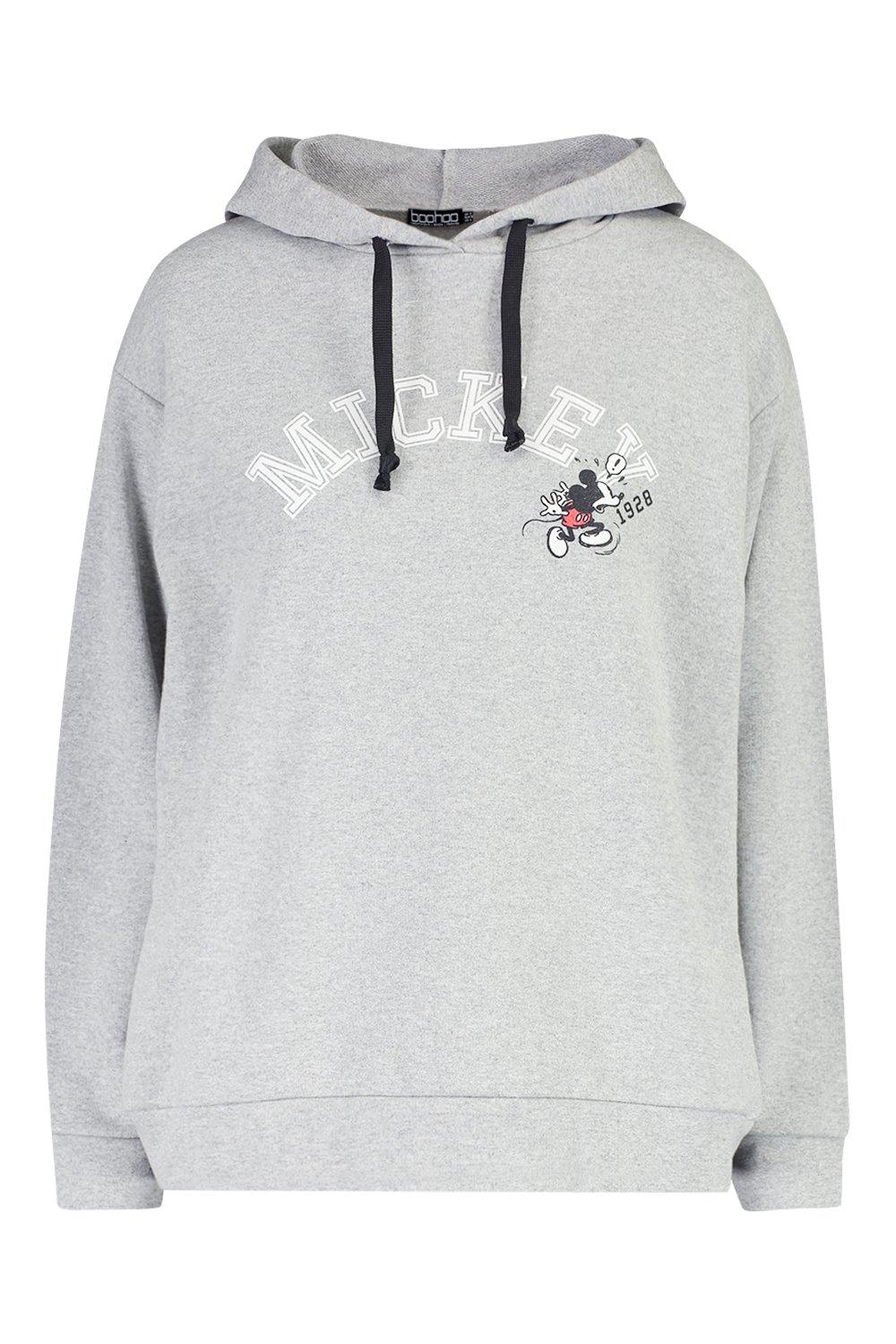 Mickey mouse shop grey hoodie