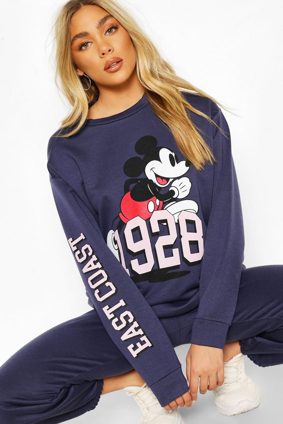 Disney Mickey Mouse Pullover mit „East Coast“-Slogan image number 1