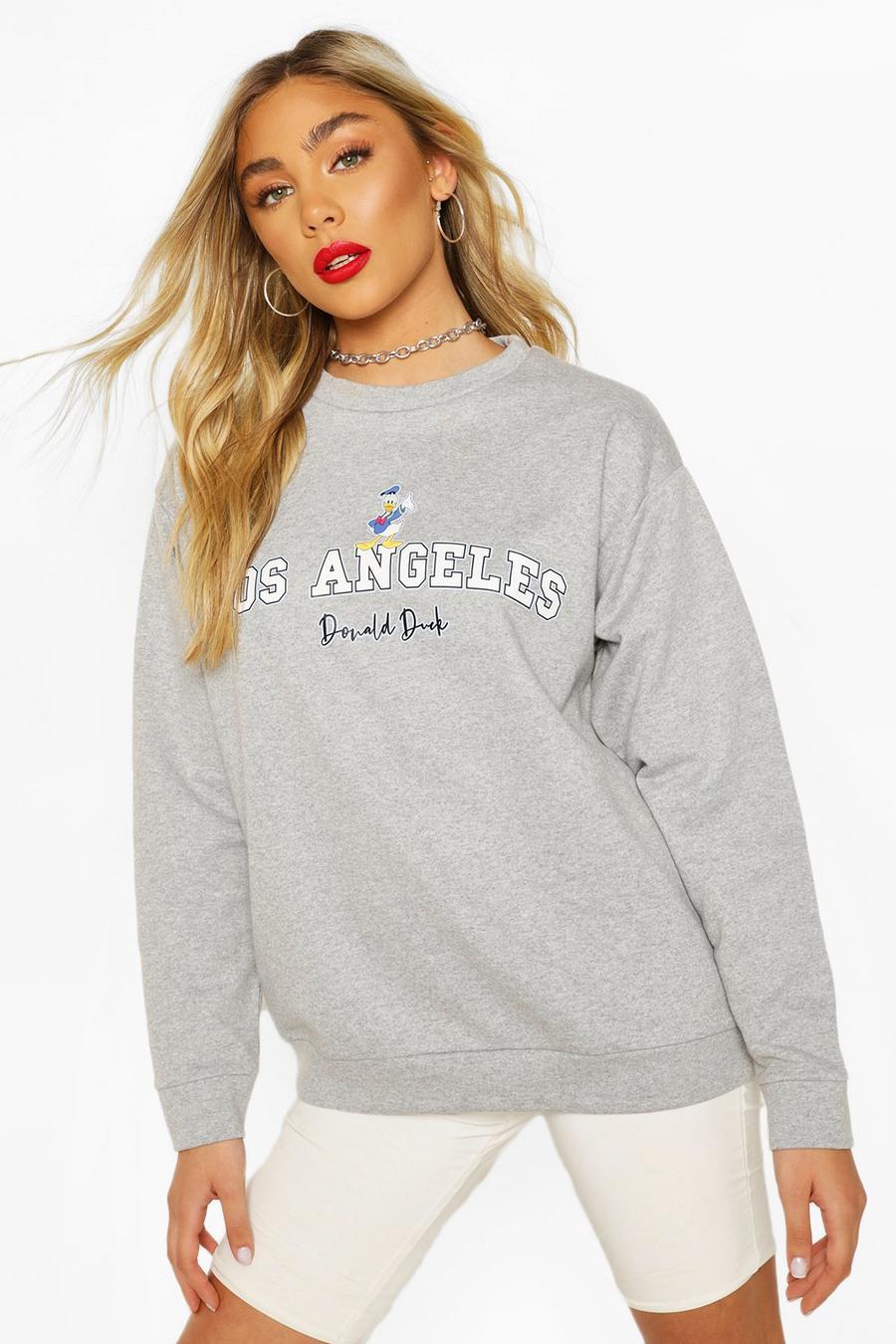 "Los Angeles" Sweatshirt med Kalle Anka-motiv image number 1