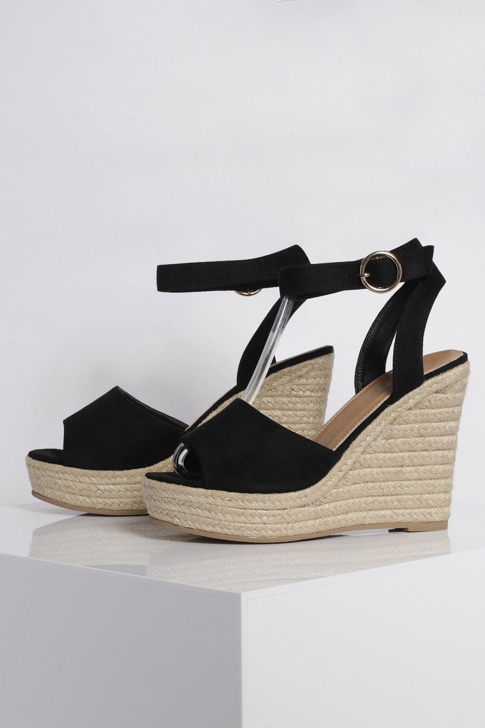 Boohoo ladies best sale wedge sandals