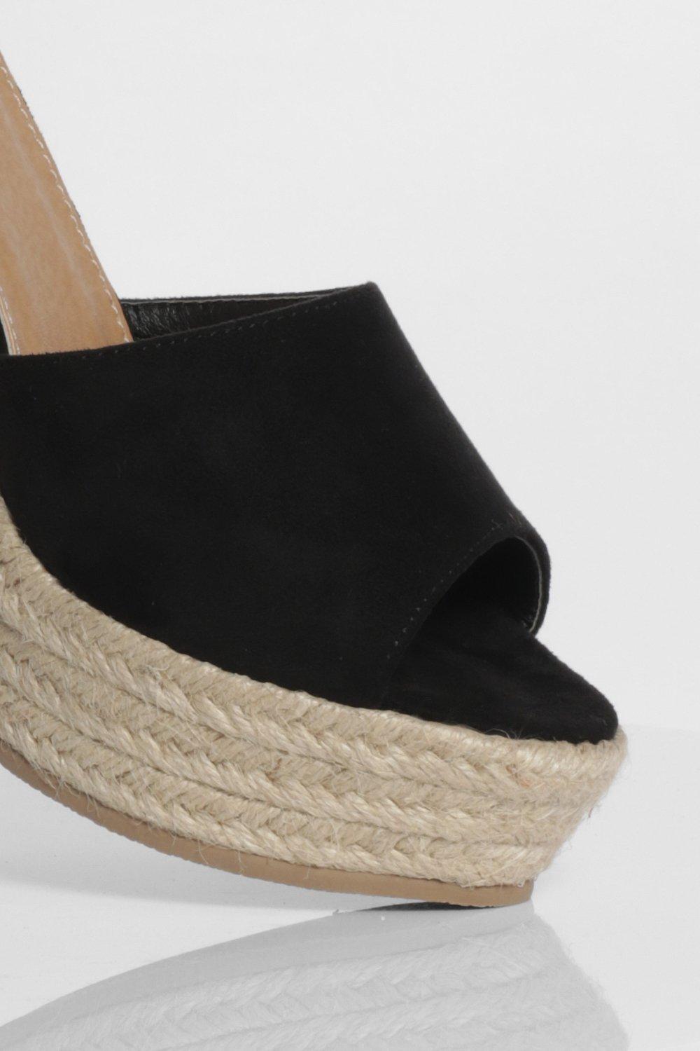 Black espadrille sandals closed hot sale toe