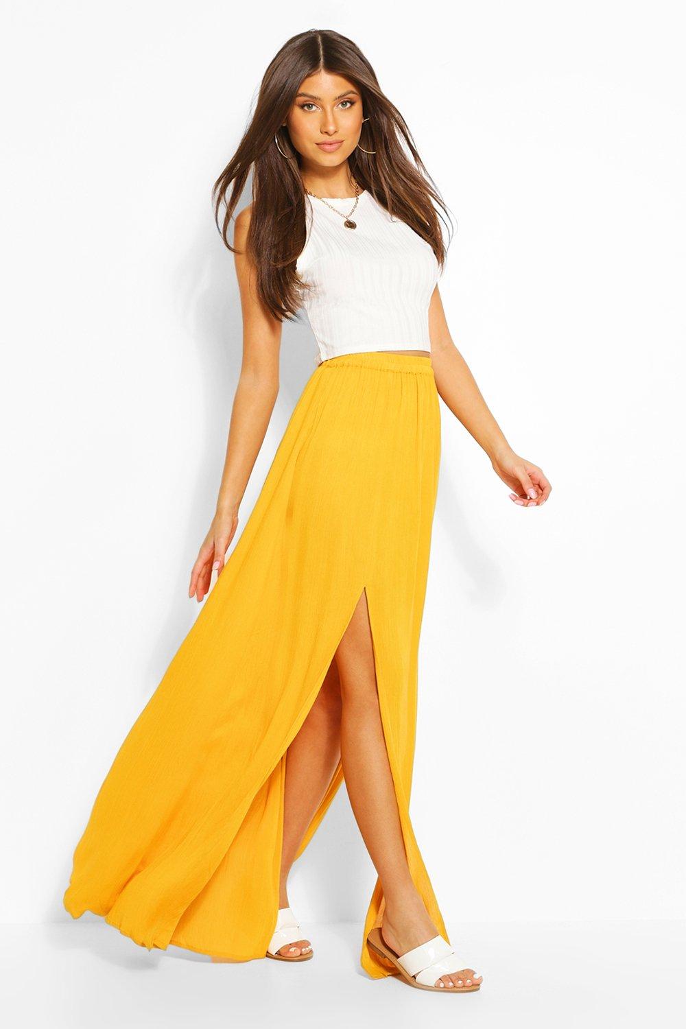 Mustard maxi shop skirt nz