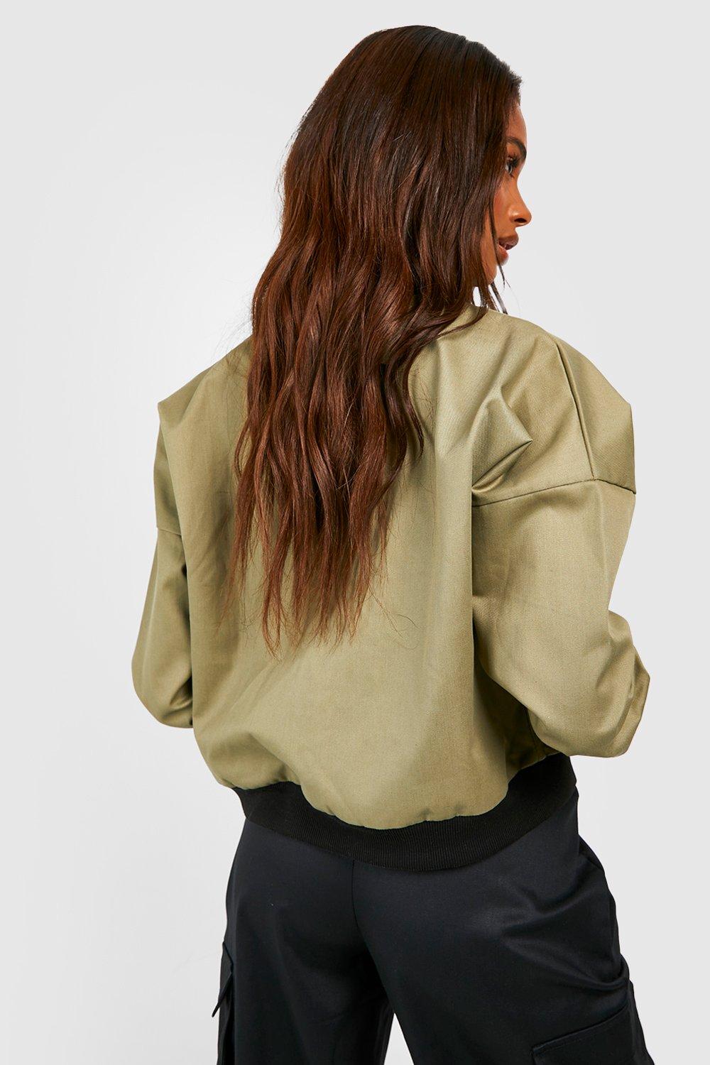 Boohoo zip detail on sale coat