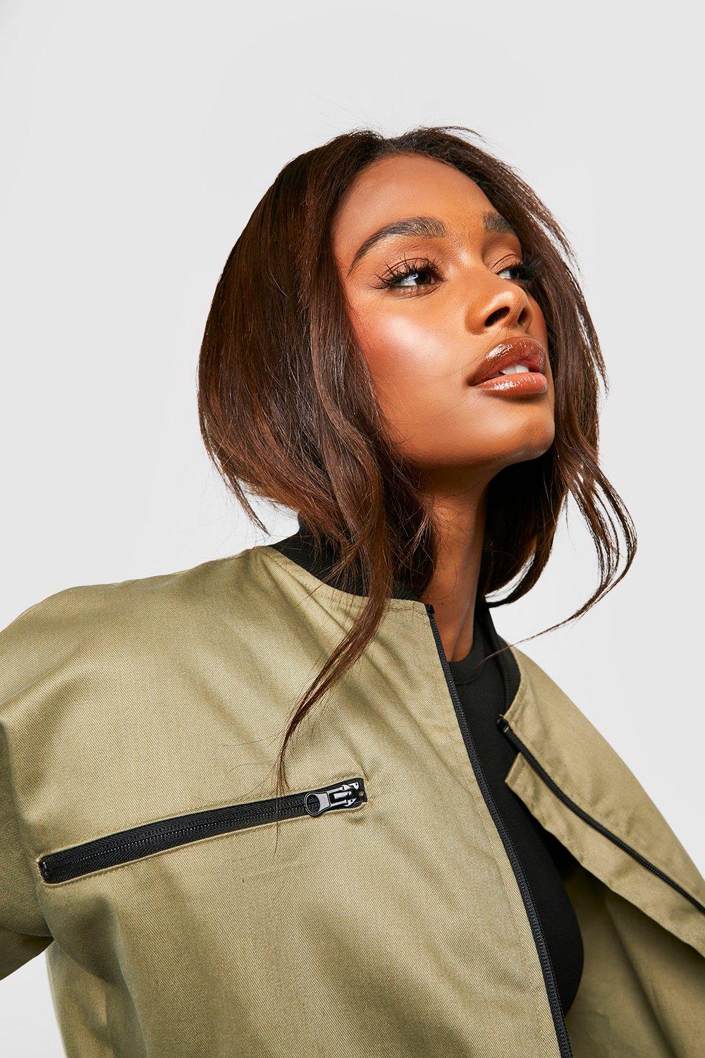 Bomber outlet zippé femme