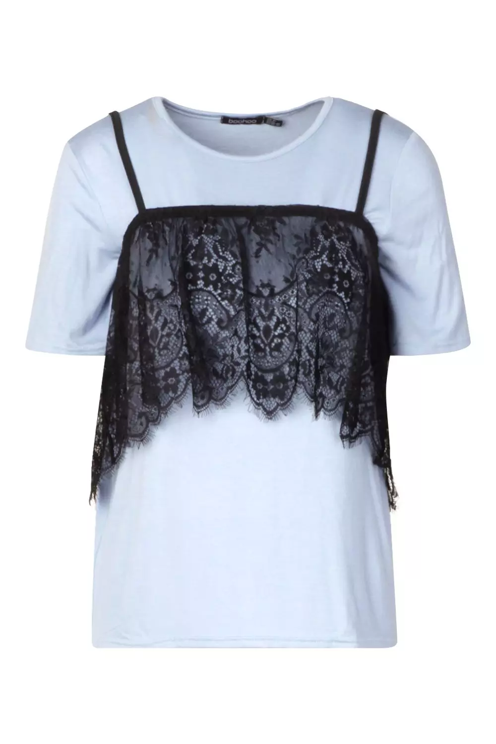 lace cami over t shirt