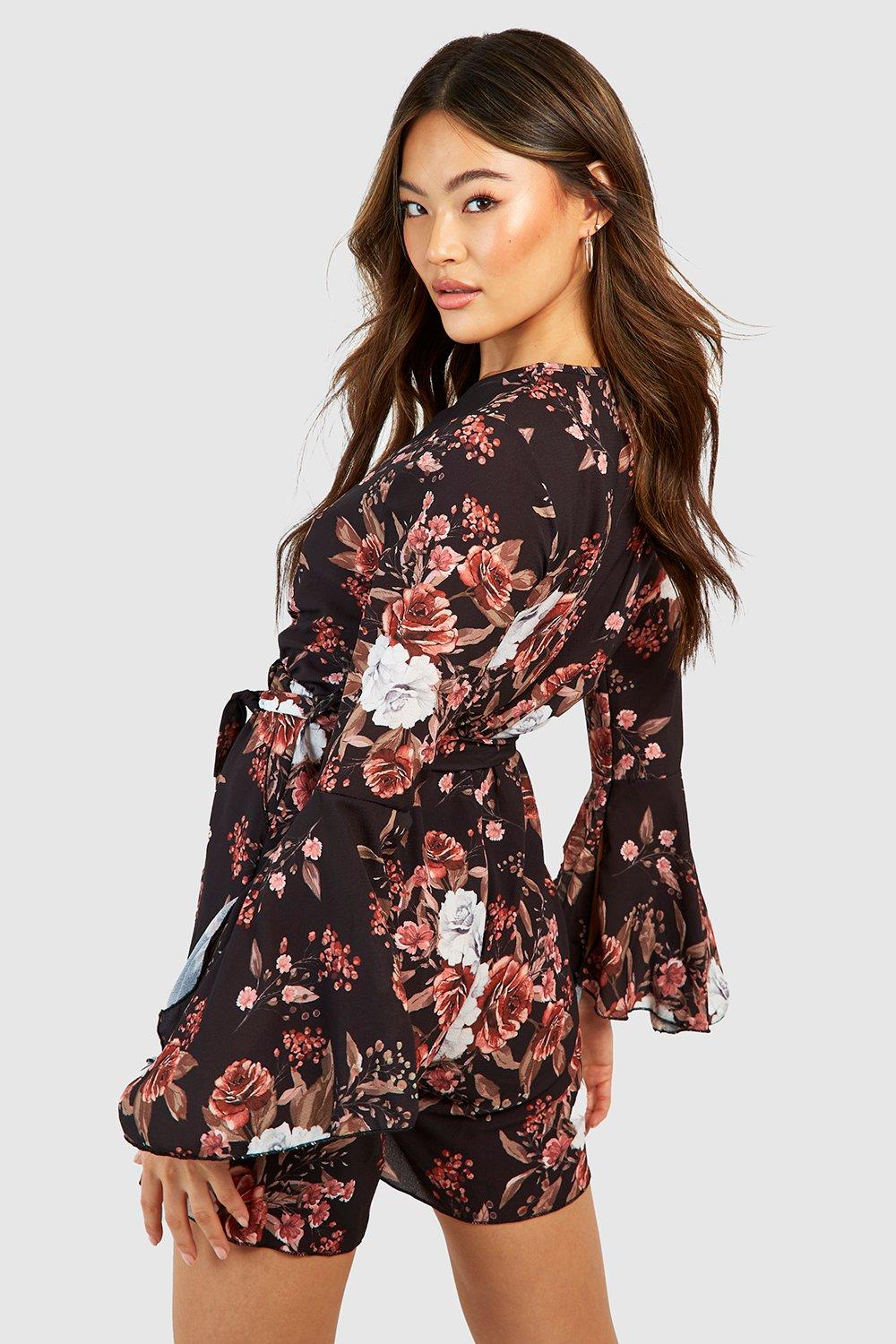 Boohoo sales floral playsuit