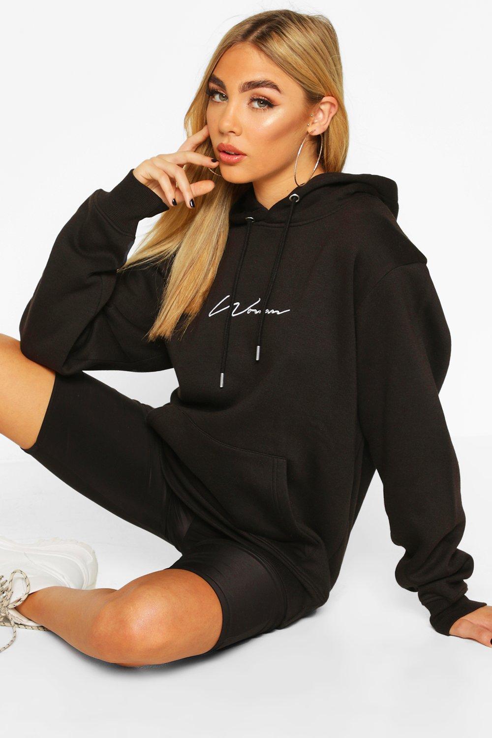 boohoo woman hoodie