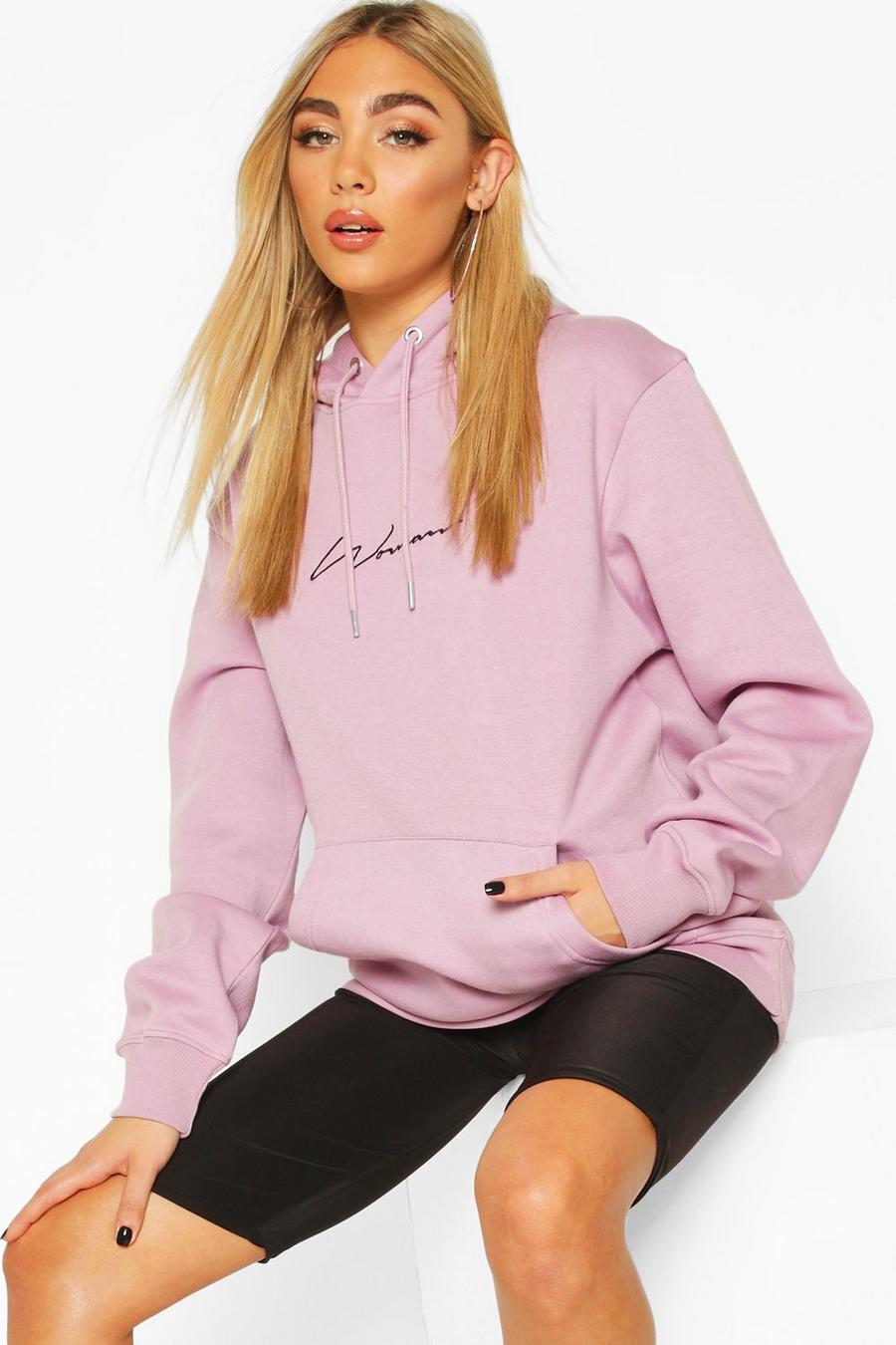 Lilac Woman Signature Oversize hoodie image number 1