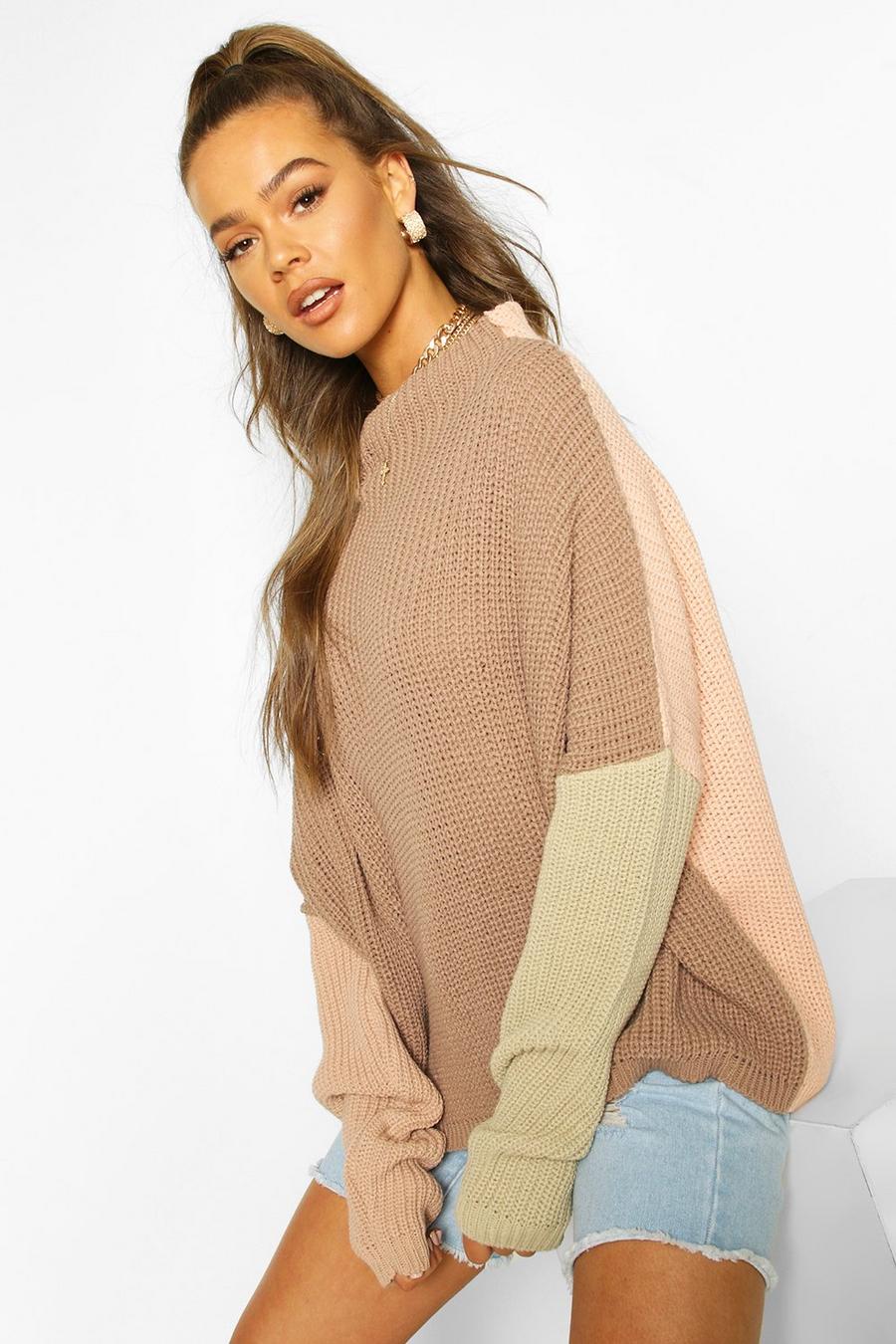 Colourblock Wide Sleeve Sweater image number 1