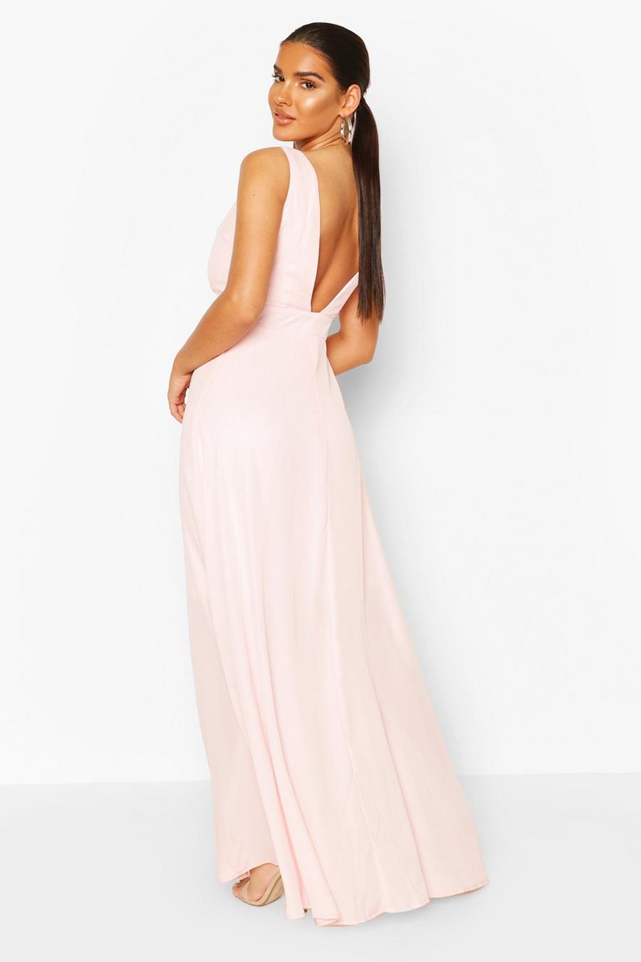 Soft pink Occasion Low Back Maxi Dress image number 1