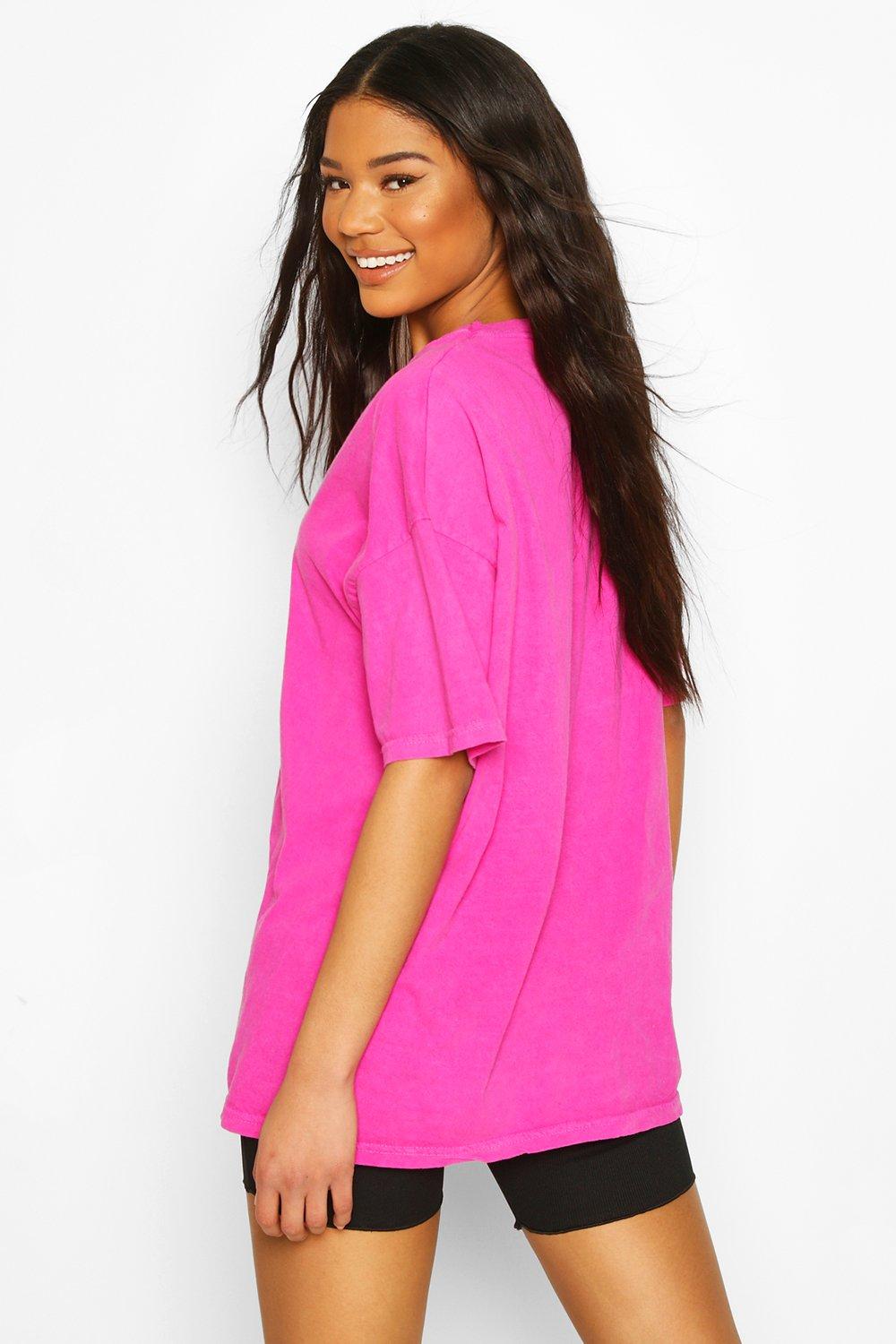 forhandler Raffinere personale Neon Washed Oversized T-Shirt | boohoo