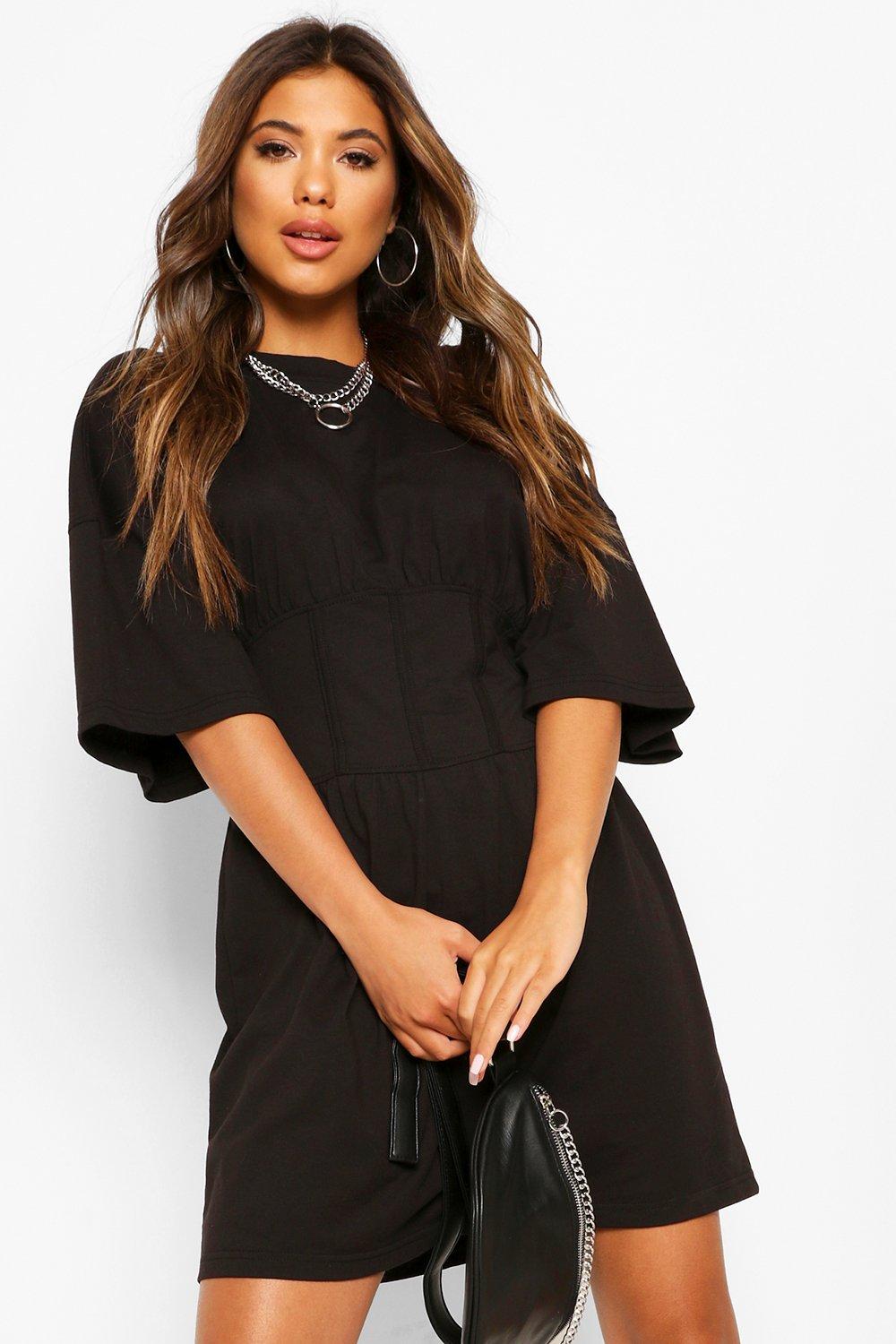 boohoo corset dress
