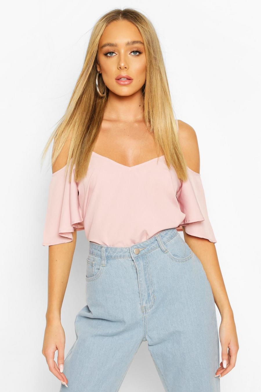 Blush Pastel Cold Shoulder Cami Top image number 1