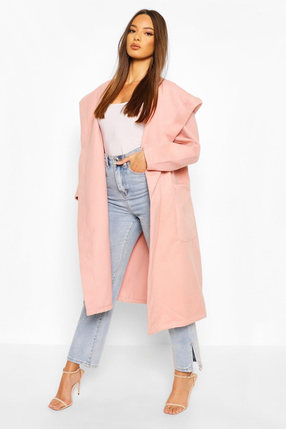 boohoo oversized coat